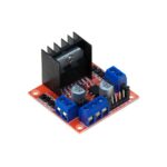 L298N Voltaj Regulatörlü Çift Motor Sürücü Kartı (Kırmızı PCB)