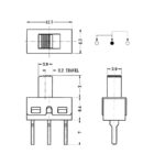 Sürgülü On/Off Switch 180 Derece - Görsel 2