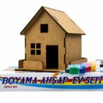 Boyama Ahşap Çitli Ev Seti