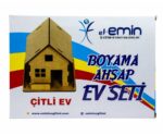 Boyama Ahşap Çitli Ev Seti - Görsel 4