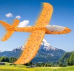 Köpük El Planörü - Led Işıklı- Elle Atılan Eğlenceli Dayanıklı Uçan Oyuncak (48 cm) - Görsel 2