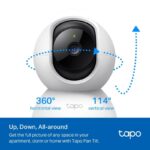 Tp-Link Tapo C200C Akıllı Wi-Fi Güvenlik Kamerası Full HD 360derece Hareket Takibi Gece Görüşü Çift Yön Ses - Görsel 2