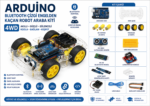 Arduino Bluetooth Çizgi Engelden Kaçan Robot Araba Kiti - 4WD