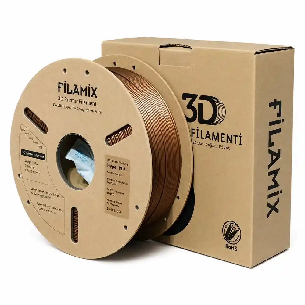 Filamix Copper Antalya Filamix Hyper PLA+ Bakır ( Copper ) - Görsel 1