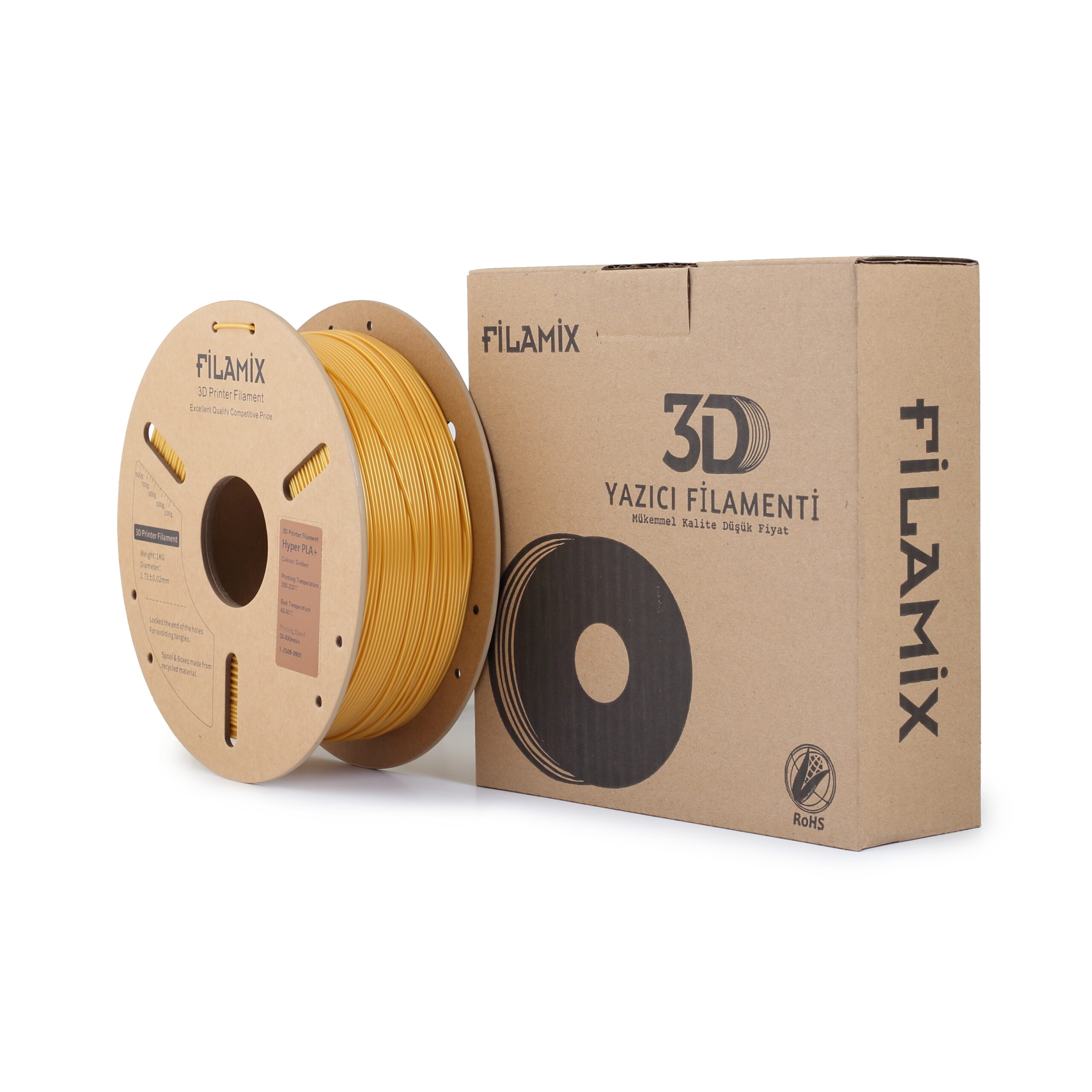 Filamix-Hyper-Pla--Golden-1 Antalya Filamix Hyper PLA+Altın ( Golden ) - Görsel 1