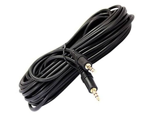 3.5mm stereo kablo 10 cm 3.5mm stereo kablo 10m - Görsel 1