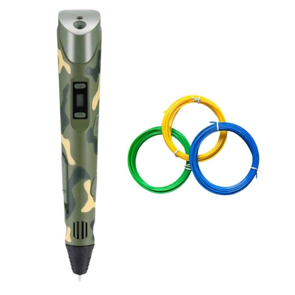 3D-3DPEN-2 Kamuflaj Teknobilsem Antalya 3D Yazıcı Kalem (3D PEN2 Kamuflaj) - Görsel 1
