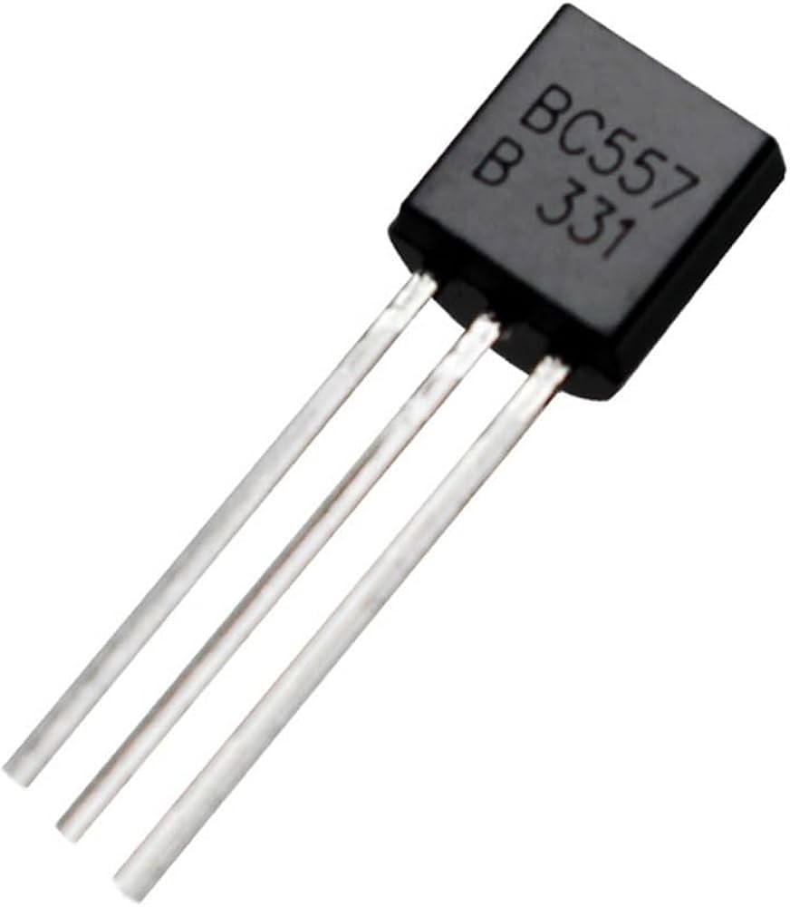 BC557 BC557 TRANSİSTÖR BJT NPN TO-92 100mA 4.5V - Görsel 1