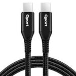 Qport Q-Type-C1 1.5M Type-C 100W Super Hızlı  şarj Ve Data Kablosu
