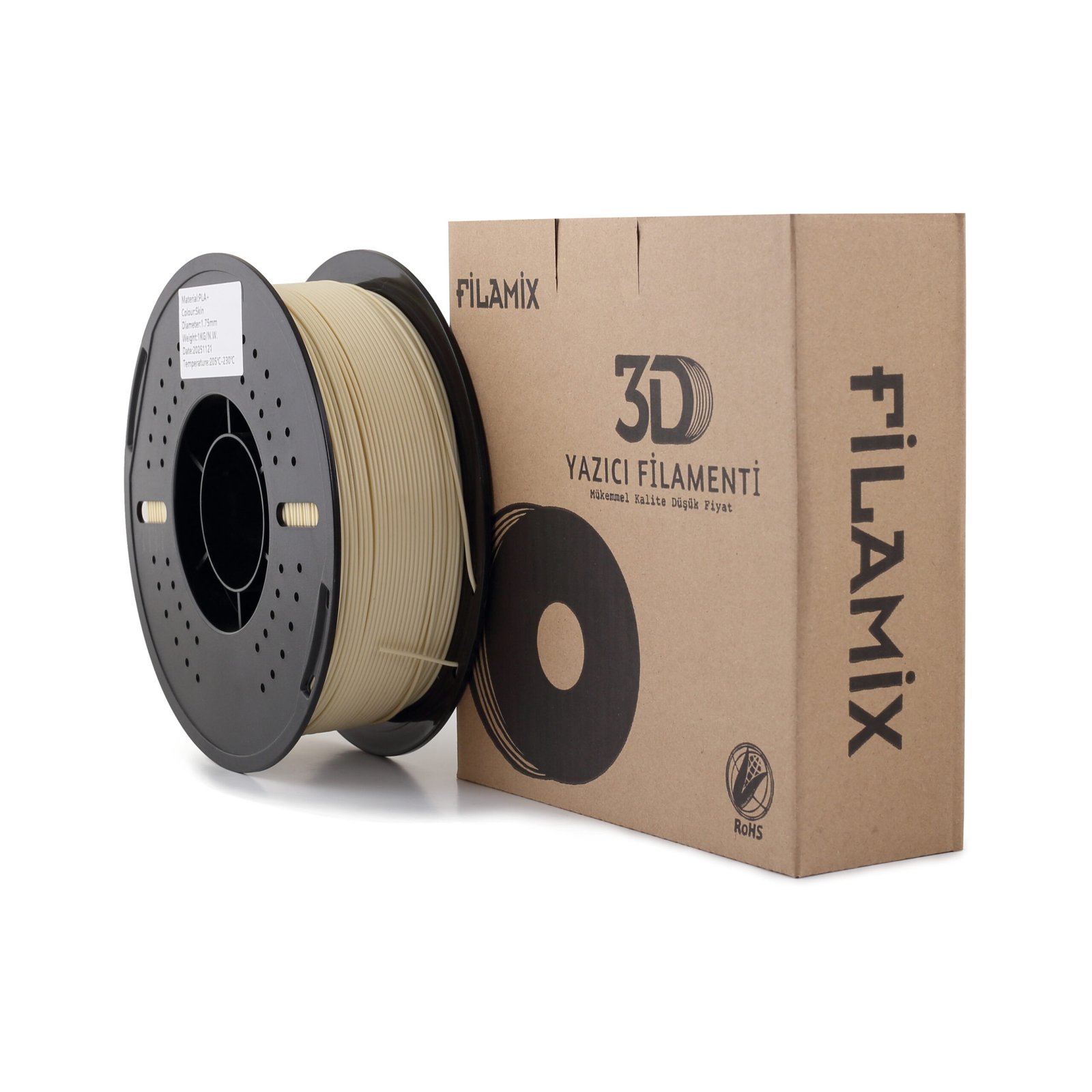 Filamix Pla+ Skin 1 Filamix Filament PLA + Ten (SKIN) - Görsel 1