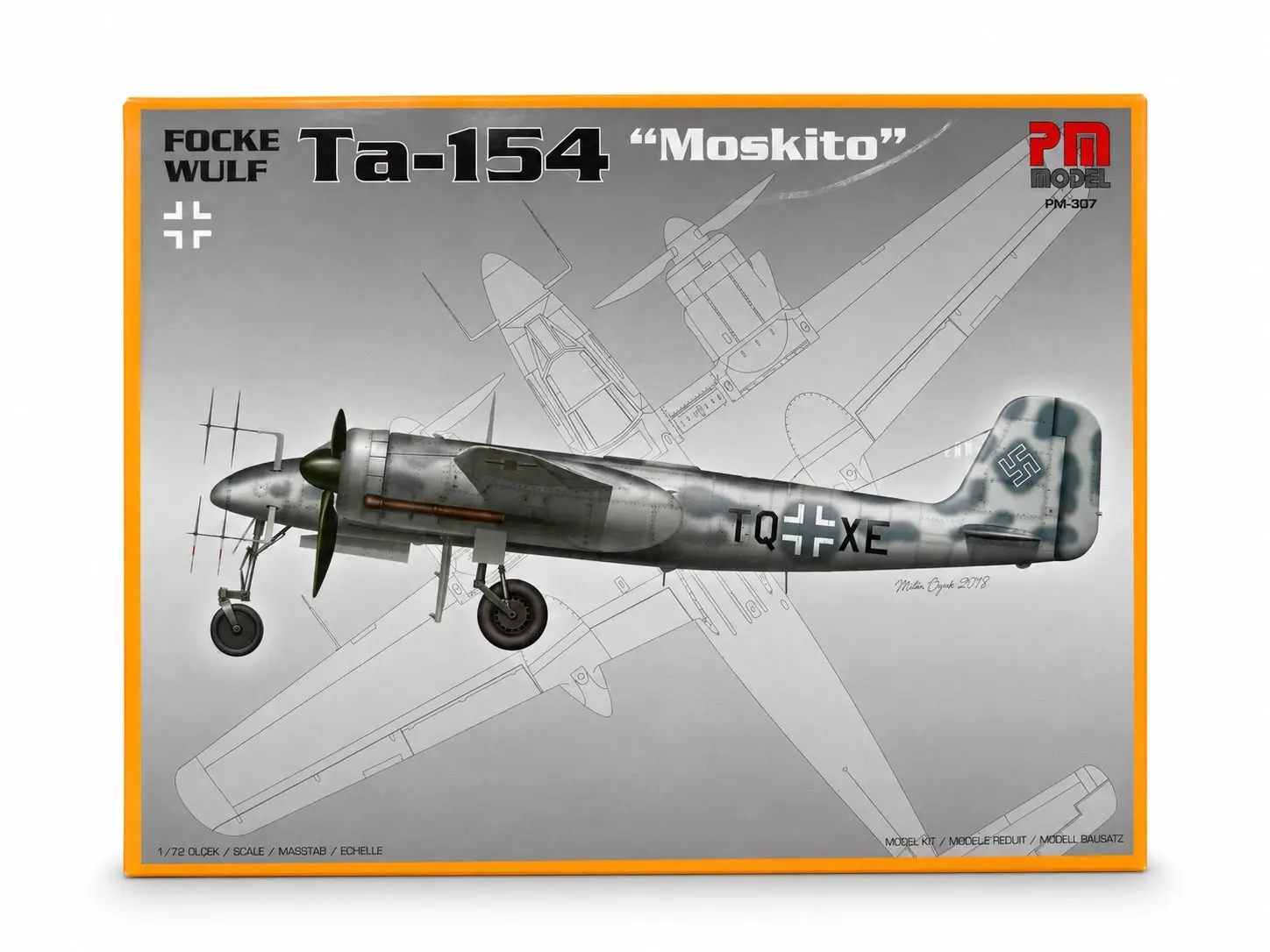 focke-wulf-ta-154-moskito-pm-model-gece-avci-ucagi-demonte-plastik-maketi-4491 FOCKE WULF TA-154 MOSKITO - Görsel 1